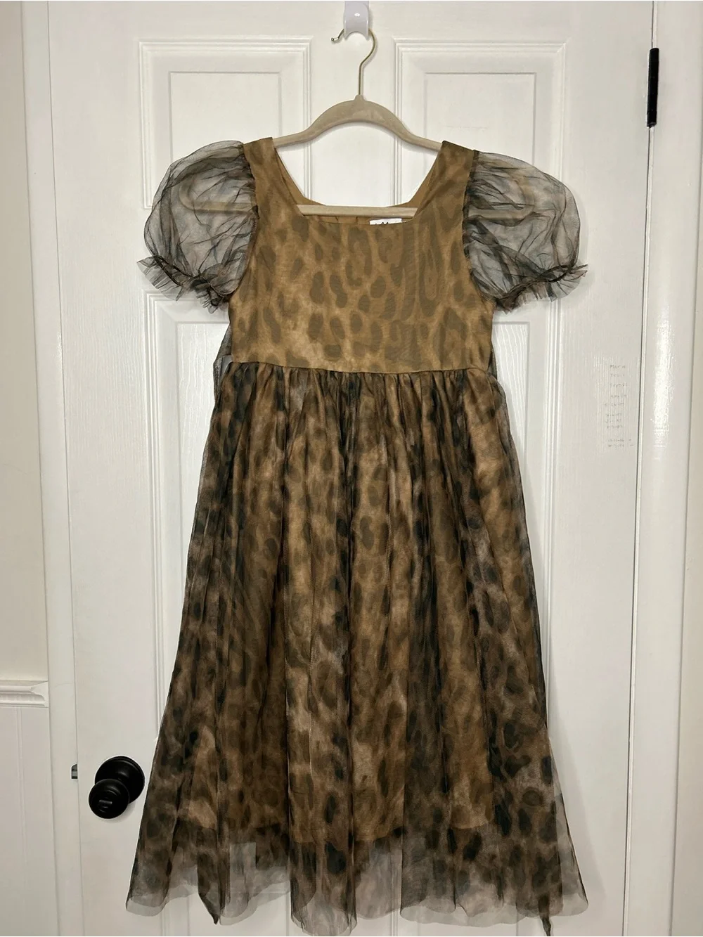 Lola and the Boys Cheetah Tulle Dress